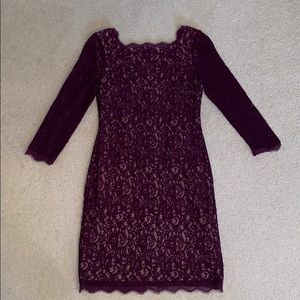 Adriana Papell long sleeve dress, size 2